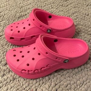 CROCS Pink Platform